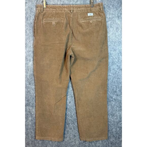 Vineyard Vines Mens Tan Corduroy Cotton Relaxed Fit Pants Size 36x30 - Picture 2 of 7
